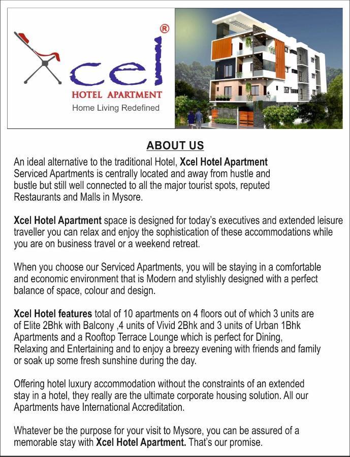 Xcel Luxury Hotel Apartments-Home Living Redefined Mysore Esterno foto